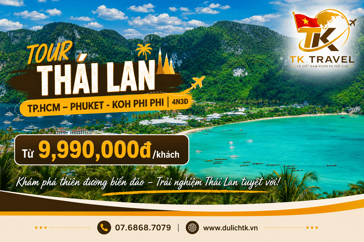 TOUR THÁI LAN | TP.HCM – PHUKET - KOH PHI PHI | 4N3Đ