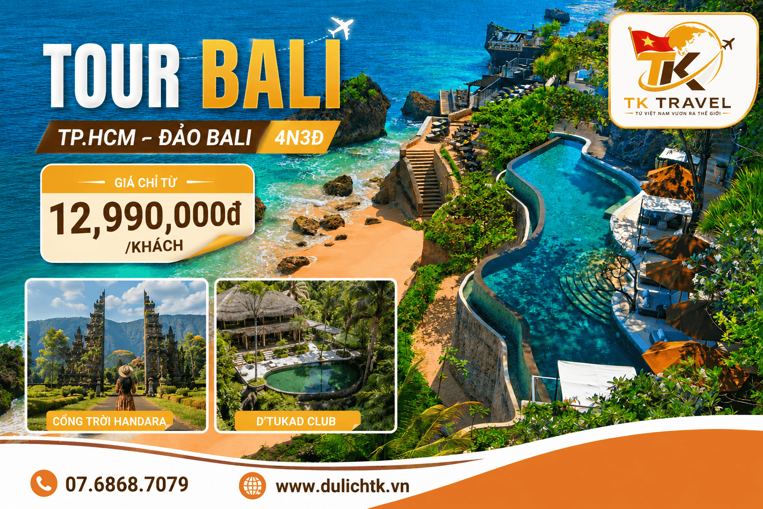 TOUR BALI | TP.HCM - ĐẢO BALI | 4N3Đ