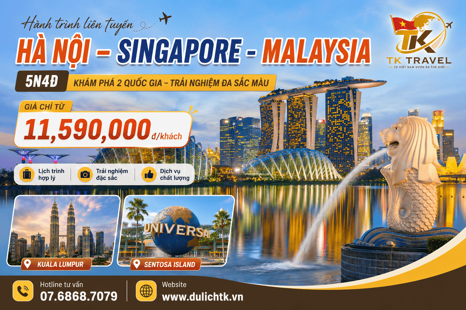 TOUR SINGAPORE - MALAYSIA | HÀ NỘI – SINGAPORE - MALAYSIA | 5N4Đ